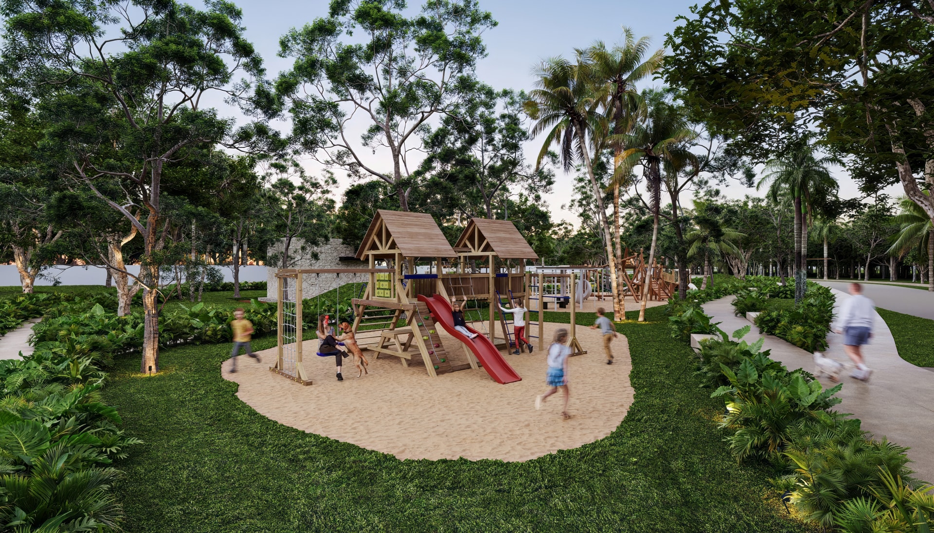 KU_Area de niños parque principal Kumay Terreno Residencial de Lujo